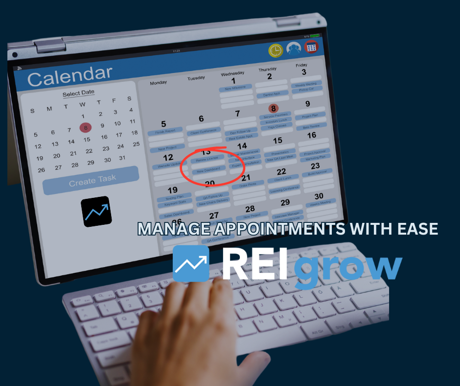 Manage appointments with REI Grow
